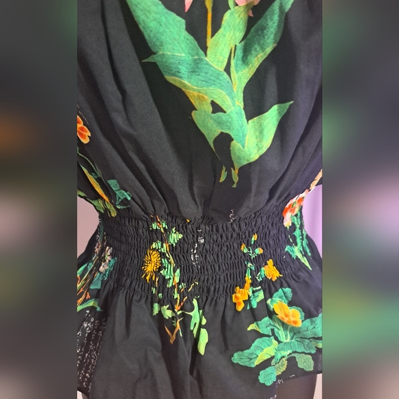 Adam Lippes smocked waist top - Picture 2 of 9